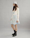 Pointelle Rib Long Sleeve Knit Polo
