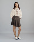Bound Box Pleat Skirt