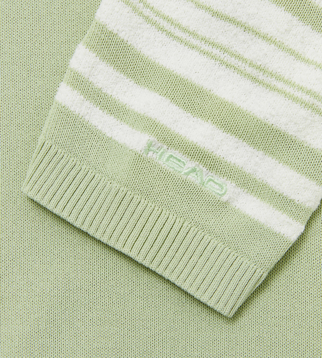 Stripe Knit Polo