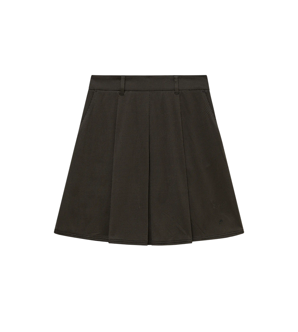 Bound Box Pleat Skirt