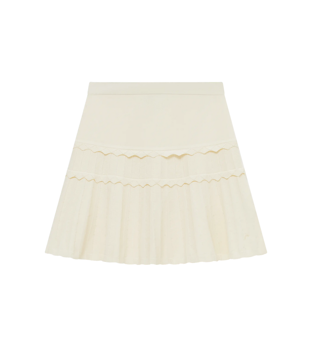 Eyelet Knit Skirt