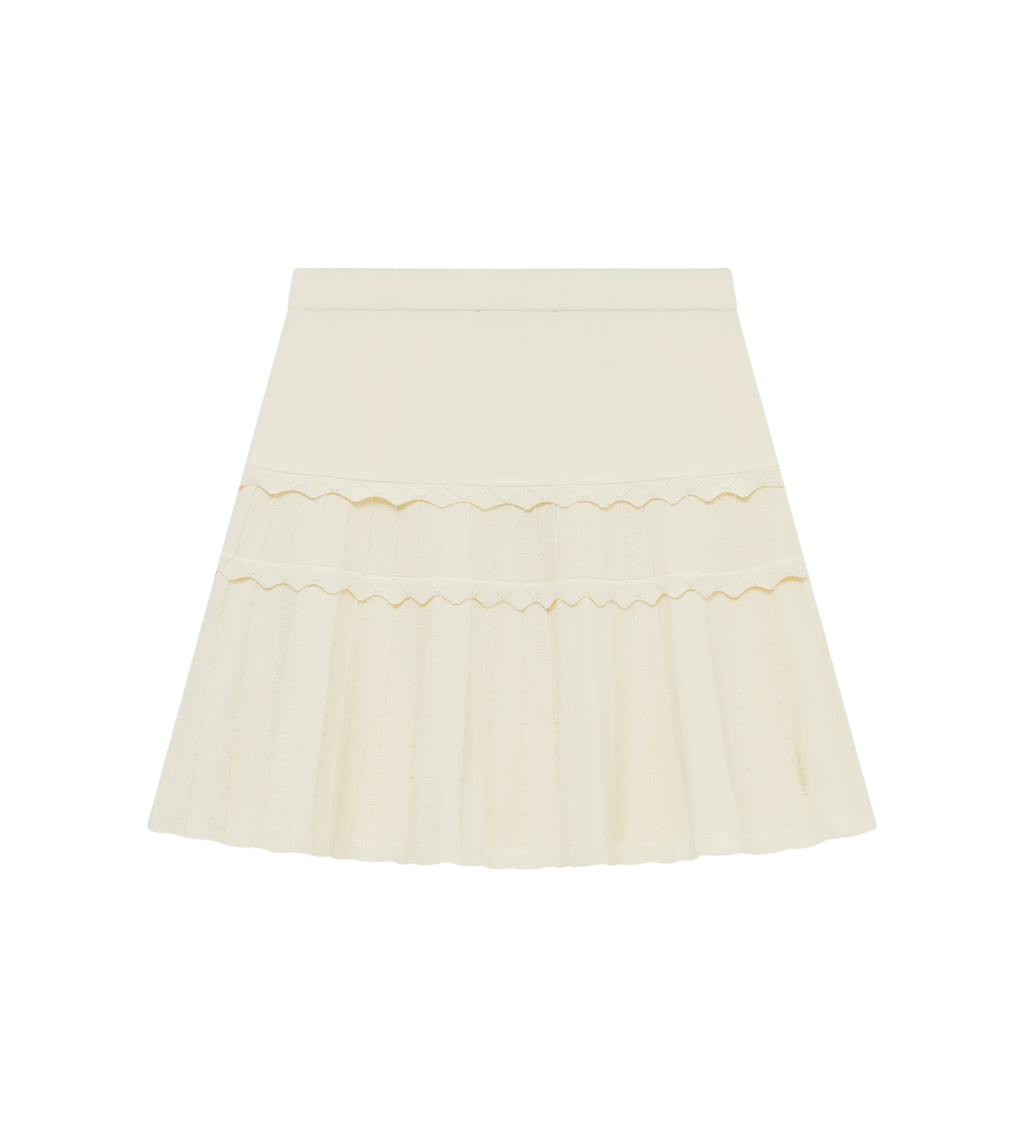 Eyelet Knit Skirt