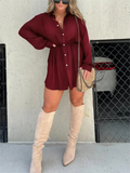 Catalina | Women's Button Down Long Sleeve Shirt Dress