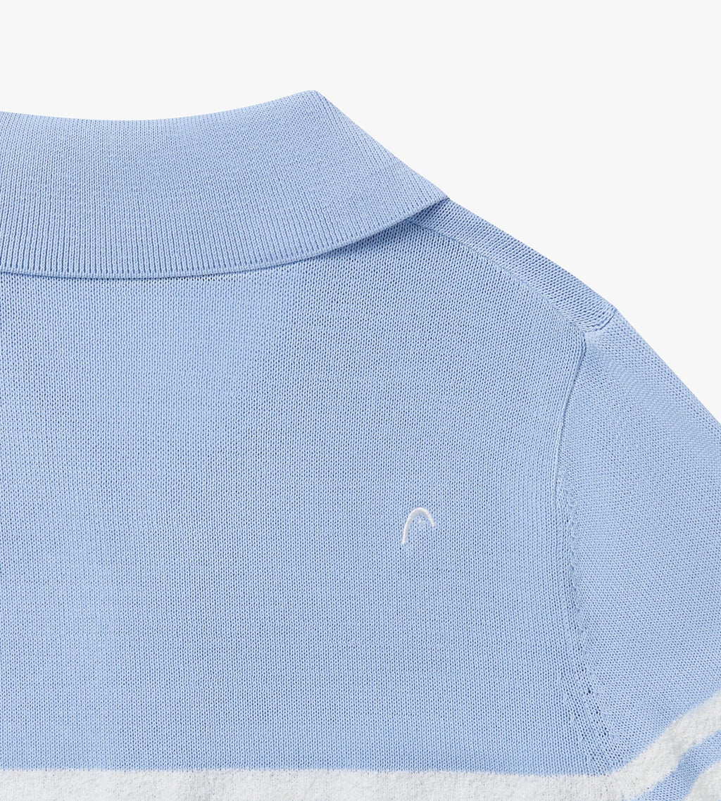 Stripe Knit Polo